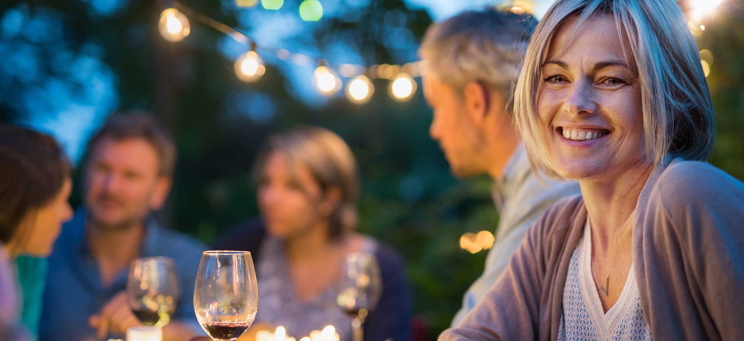 Person having drinks outdoor