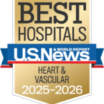2025-26 US News and World Report Best Hospitals Survey Cardiology & Heart Surgery Badge